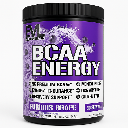 EVL Nutrition BCAA Energy Pre Workout Powder 30 Servings