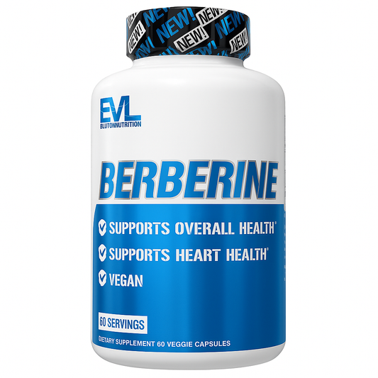 EVL Nutrition Berberine 500mg Vegan Capsule, 60 Count