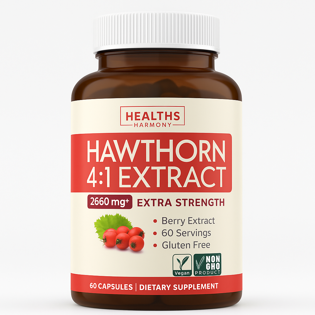 Healths Harmony Hawthorn Berry Capsules 60 Count