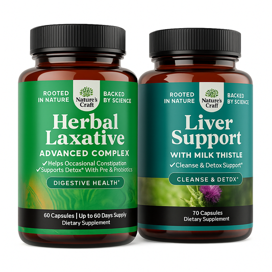 Nature's Craft Herbal Laxative Capsules with Probiotics, 130-Count