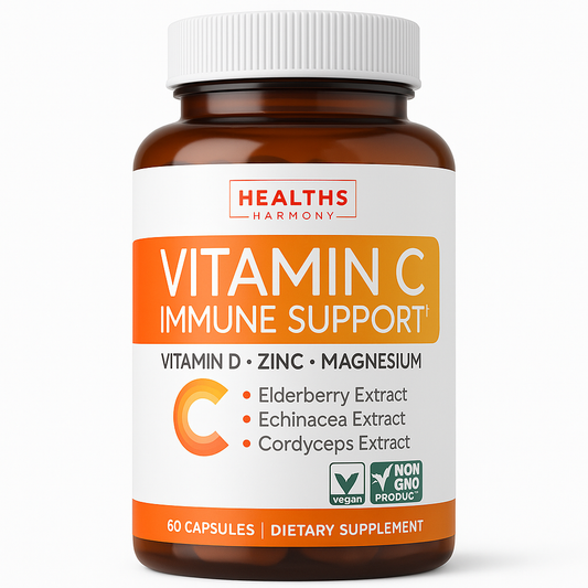 Healths Harmony Vitamin C Immune Support Capsule - 60 Count