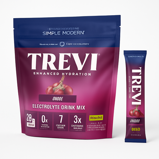 TREVI Electrolytes Powder Packets, 28 Count, Grape