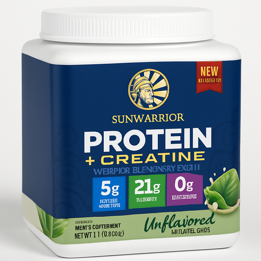 Sunwarrior Plant Protein Powder with Creatine Monohydrate, 14 Servings
