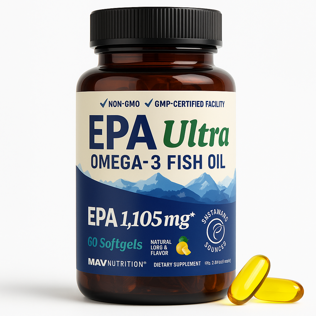 MAV Nutrition EPA Ultra 1105MG Softgel 60 Count