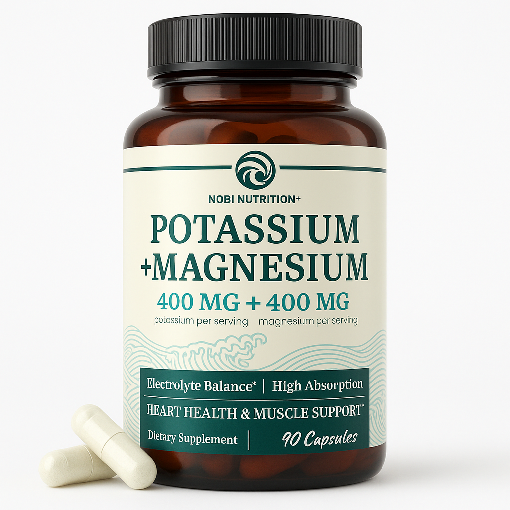 Nobi Nutrition Potassium Magnesium Capsule 90 Count