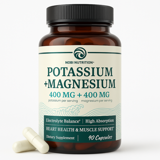 Nobi Nutrition Potassium Magnesium Capsule 90 Count