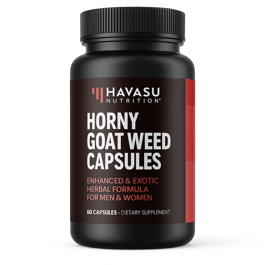 HAVASU NUTRITION Horny Goat Weed Capsules, Saw Palmetto, 120 Count