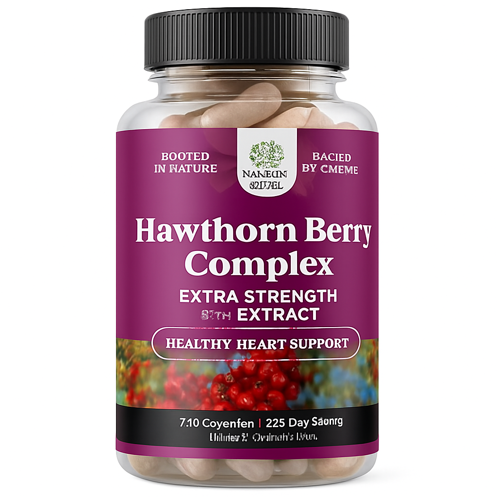Nature's Craft Hawthorn Berry Supplement - 240 Capsules