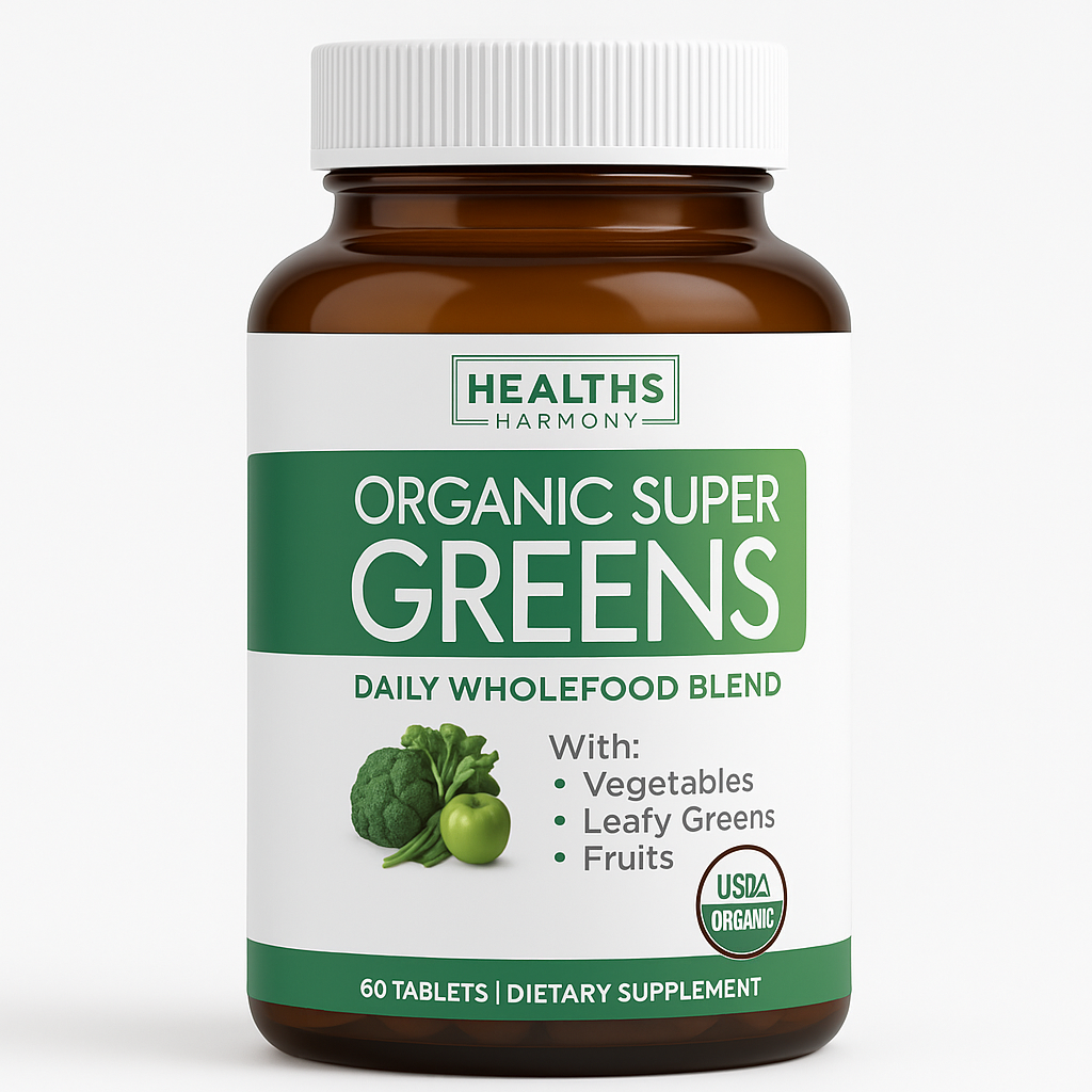 Healths Harmony Super Greens Tablet, 60 Count