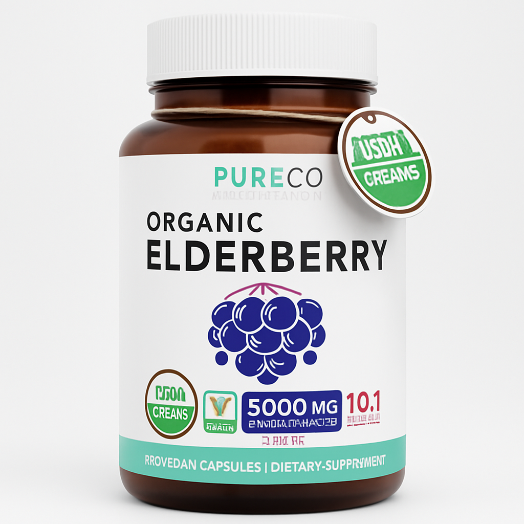 Pure Co Elderberry Capsules 120 Count