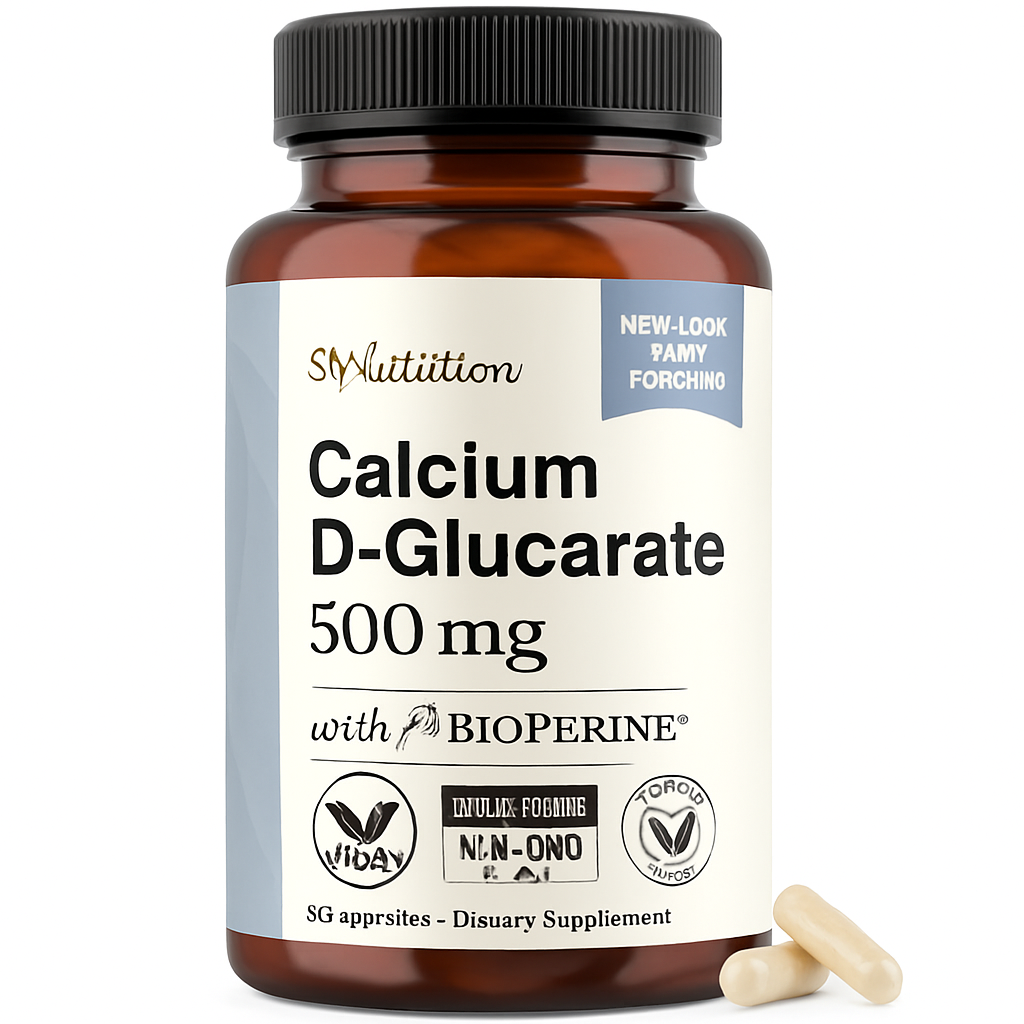 SM Nutrition Calcium D-Glucarate 500mg, CDG Capsule 90 Count