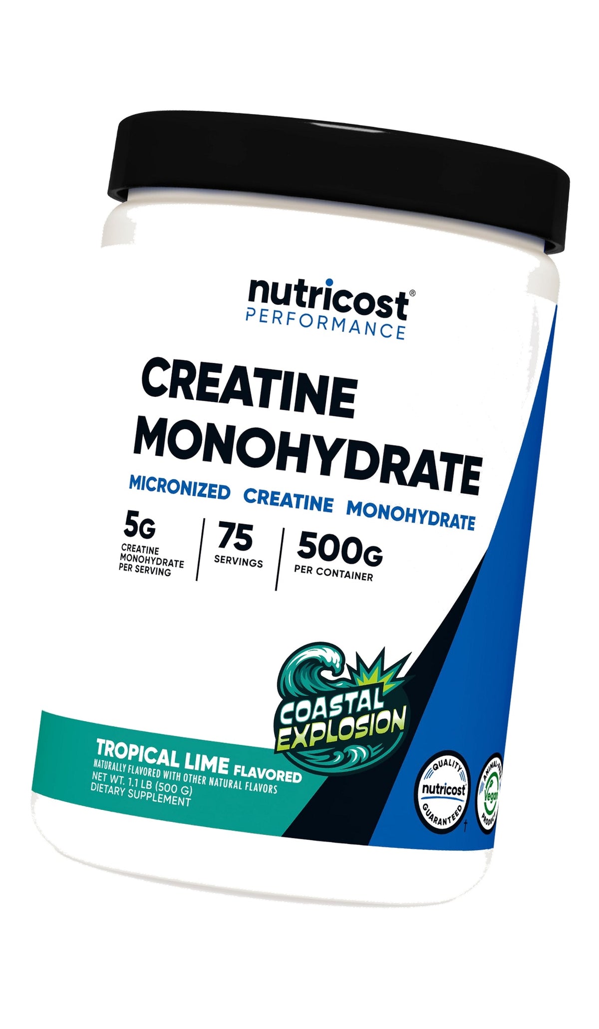 Nutricost Creatine Monohydrate Powder (Coastal Explosion, 500 Gram)