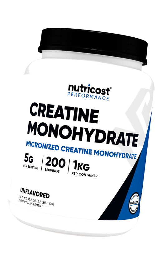 Nutricost Creatine Monohydrate Micronized Powder (1 KG)