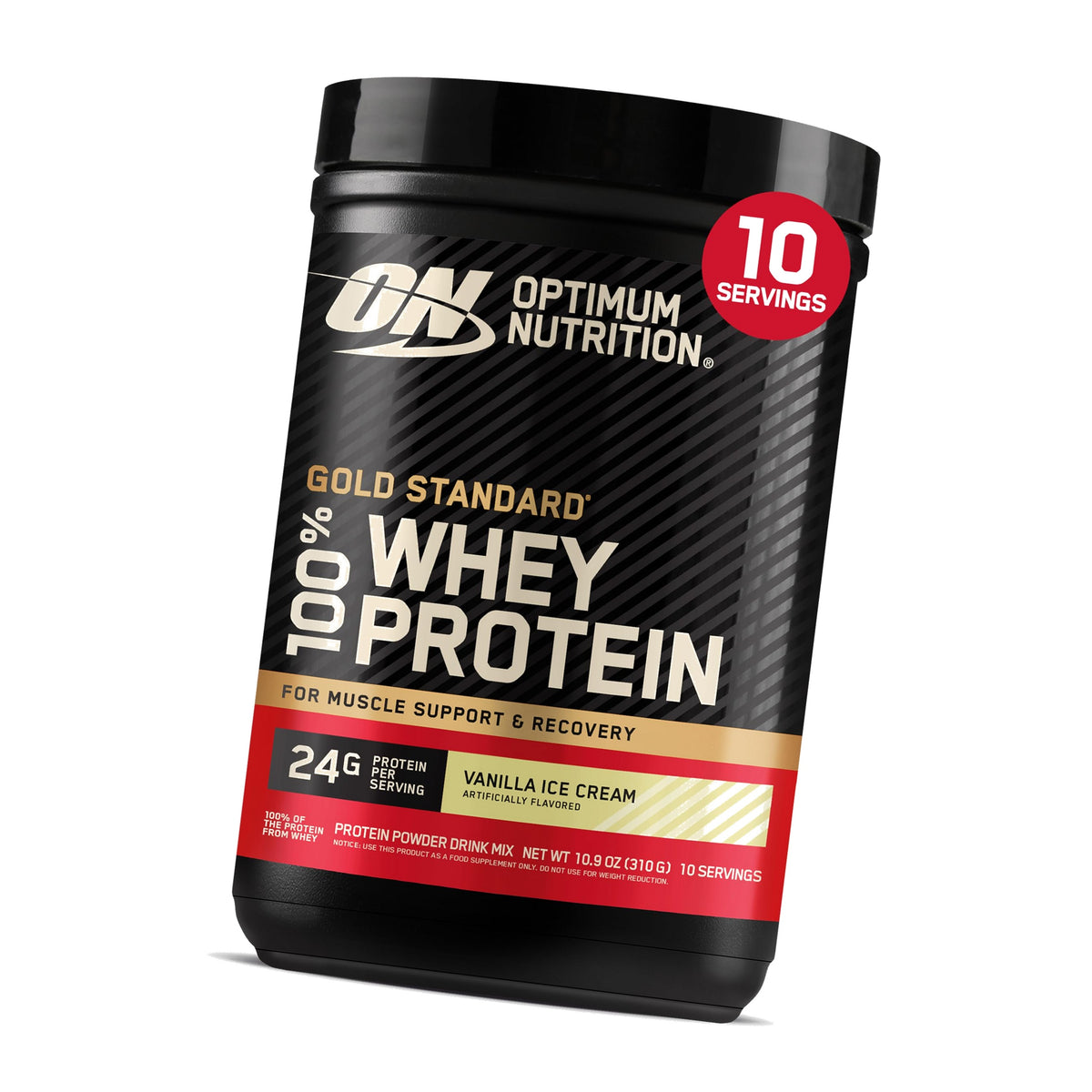 Optimum Nutrition Gold Standard Whey Protein Powder Vanilla Ice Cream .68LB