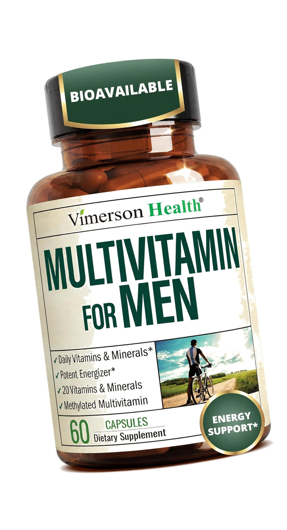 Multivitamin for Men – Methylated Multivitamin – Daily Wellness – 60 Caps