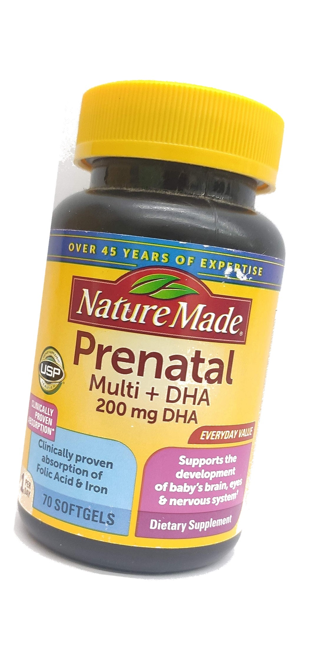 Nature Made Prenatal Multi + DHA, 70 softgels