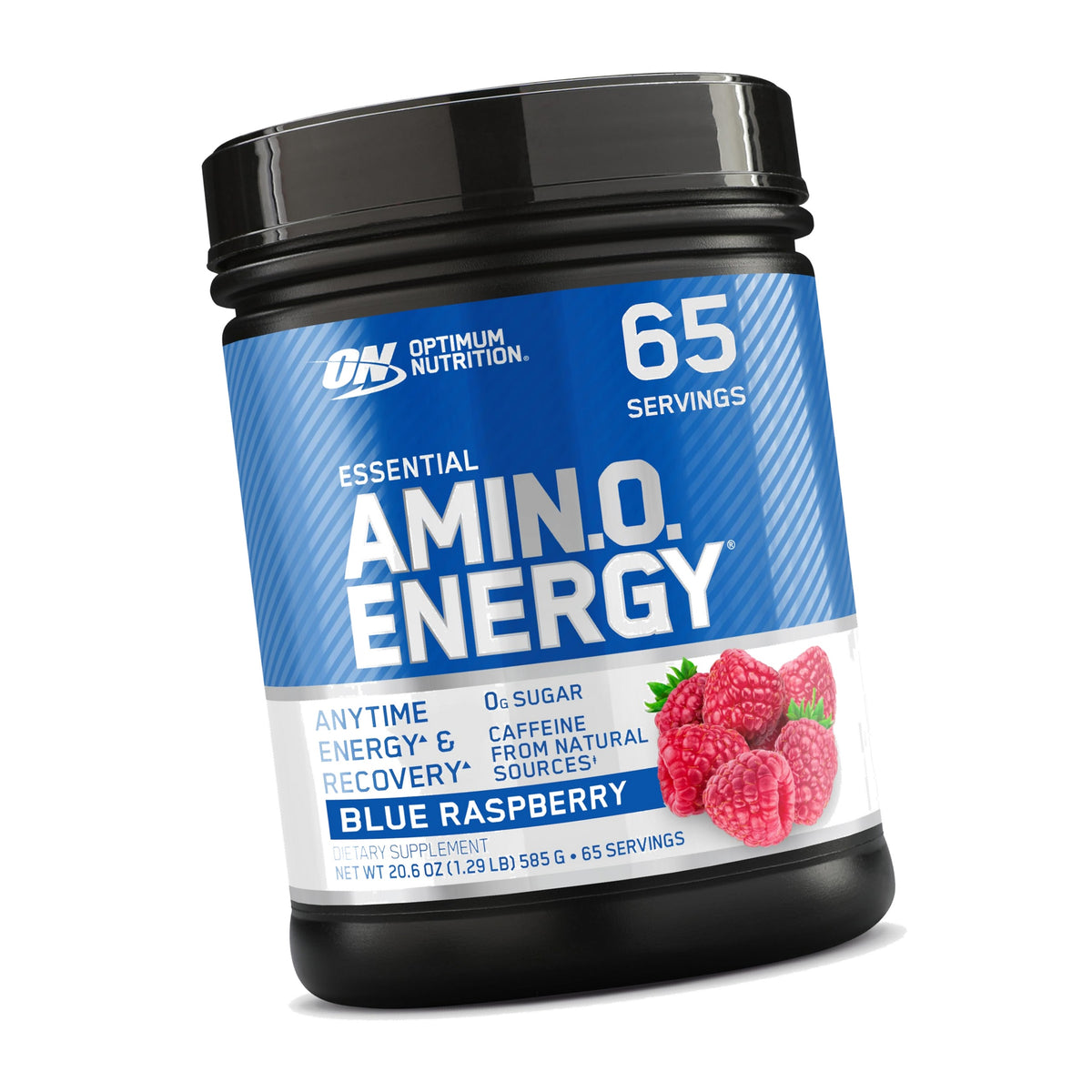 Optimum Nutrition Amino Energy Powder, Blue Raspberry, 1 LB