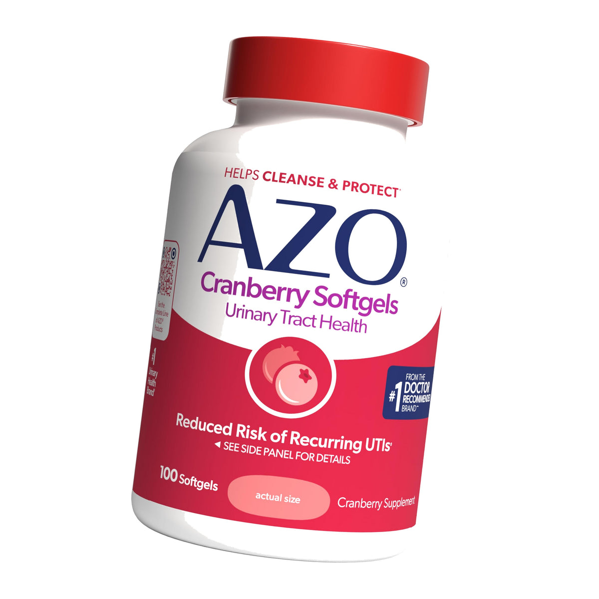 AZO Cranberry Pills for Women & Men, Urinary Tract Health, 100 Softgels