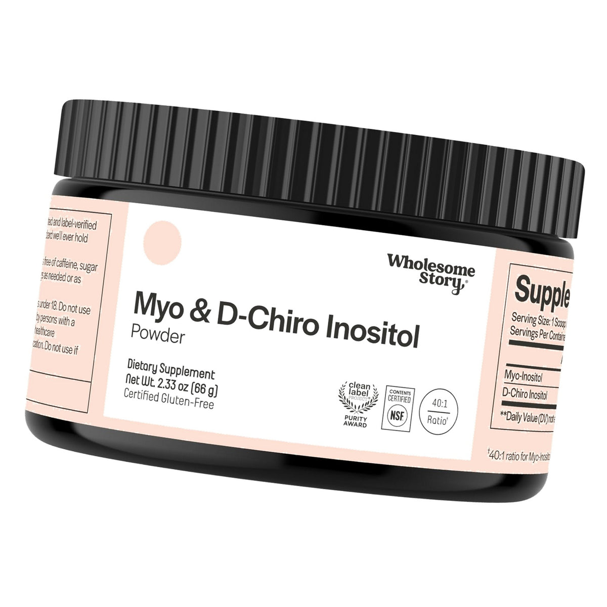 Myo-Inositol & D-Chiro Inositol Supplement Powder for Women | Hormonal Balance & Healthy Ovarian Function Support | Vitamin B8 | Great Alternative to Capsules | 40:1 Ratio | 30 Servings