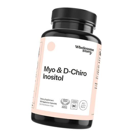 Wholesome Story Myo-Inositol & D-Chiro Inositol Supplement for Women | Fertility Supplements for Hormonal Balance & Ovarian Health Support | Myoinositol | Ideal 40:1 Ratio | 90 Servings