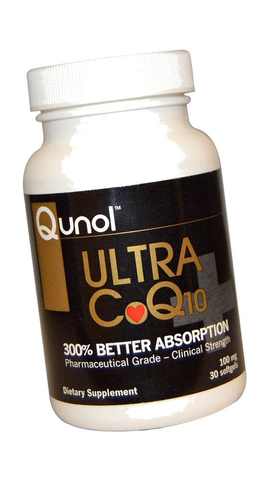Qunol Ultra CoQ10 200mg, Ultra-High Absorption, Antioxidant, 30 Softgels