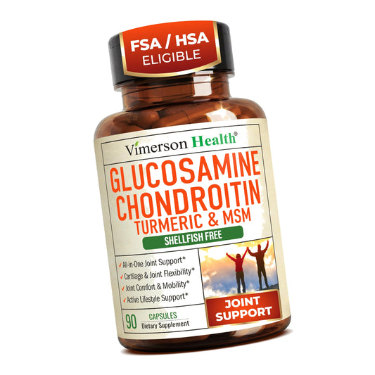 Glucosamine Chondroitin MSM Joint Support Supplement for Women & Men 90 Ct