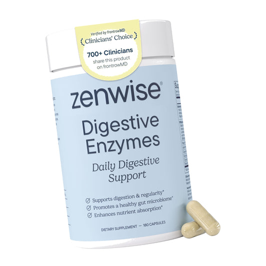 Zenwise Health Digestive Enzymes, Probiotics, for Gut Health Bloat - 180 CT