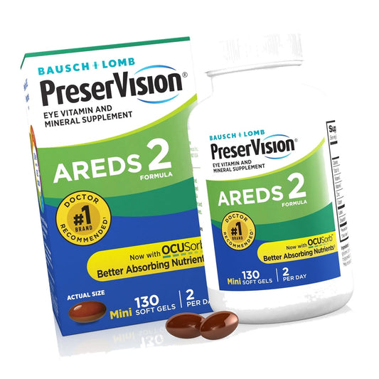 PreserVision AREDS 2 Eye Vitamins Lutein Zeaxanthin Supplement 130 Softgels