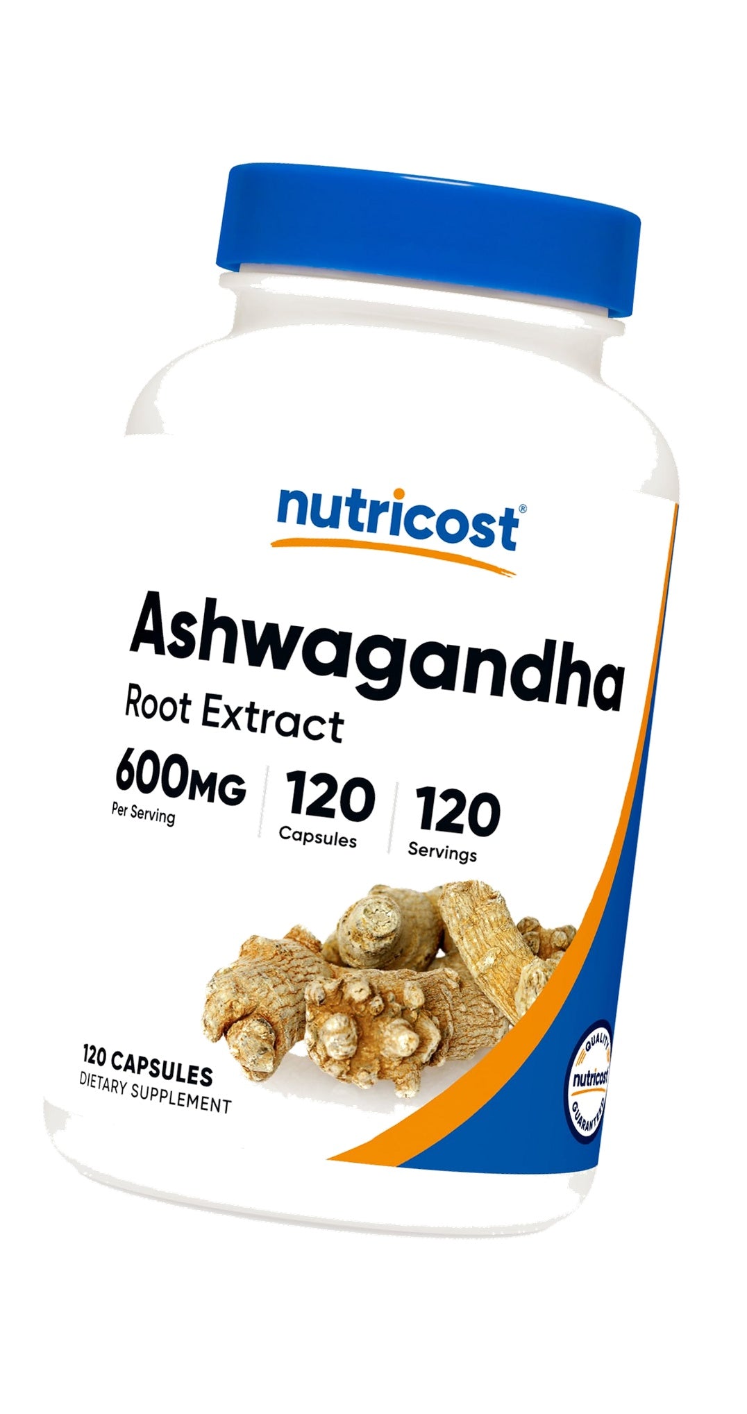 Nutricost Ashwagandha Herbal Supplement 600mg, 120 Capsules, Gluten-Free
