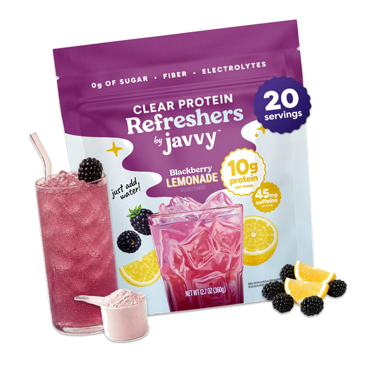Javvy Clear Protein Powder with Clear Whey Protein, BlackBerry Lemonade