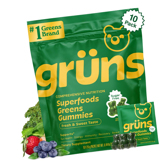 Adult Greens Gummies Sugar Free Multivitamin & Prebiotic Fiber, 10 ct