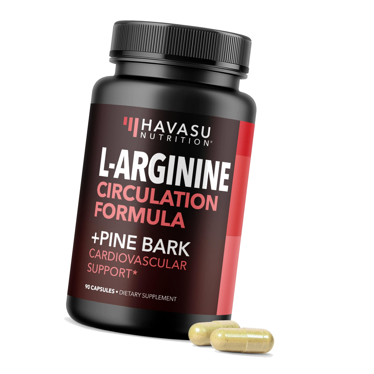 L-Arginine 1800mg with Pine Bark Extract 100mg Per Serving, 30 Servings