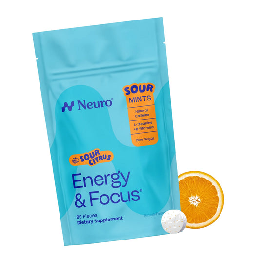 Neuro Energy & Focus Mints, Sour Citrus, 90 Count