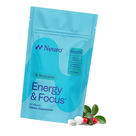 Neuro Energy & Focus Mints, Wintergreen, 90 Count