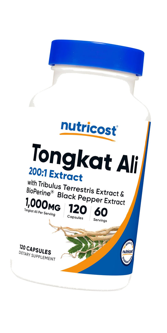 Nutricost Tongkat Ali 1,000mg 120 Capsules, Gluten Free, GMO-Free