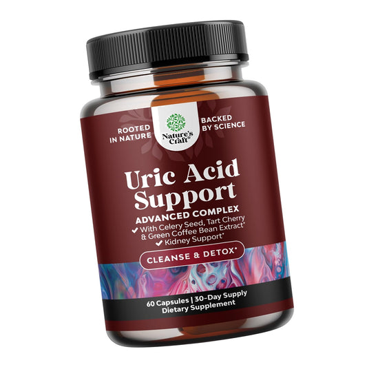 Uric Acid Cleanse Support with Green Coffee Beans Extract - 60 Capsules
