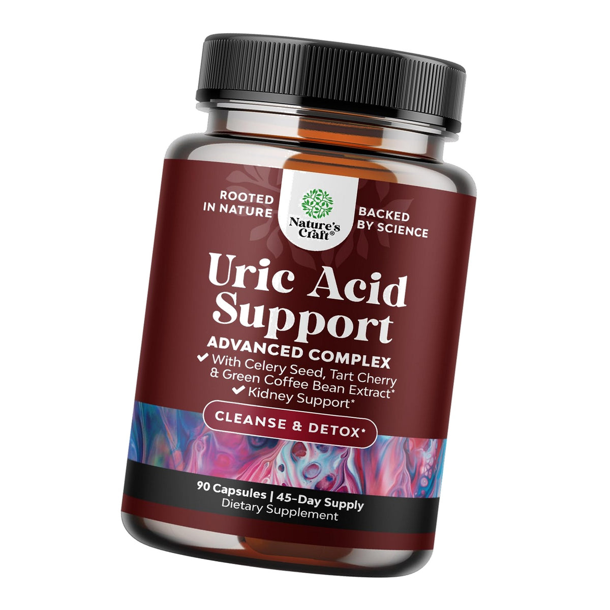 Uric Acid Cleanse Support with Green Coffee Beans Extract - 90 Capsules