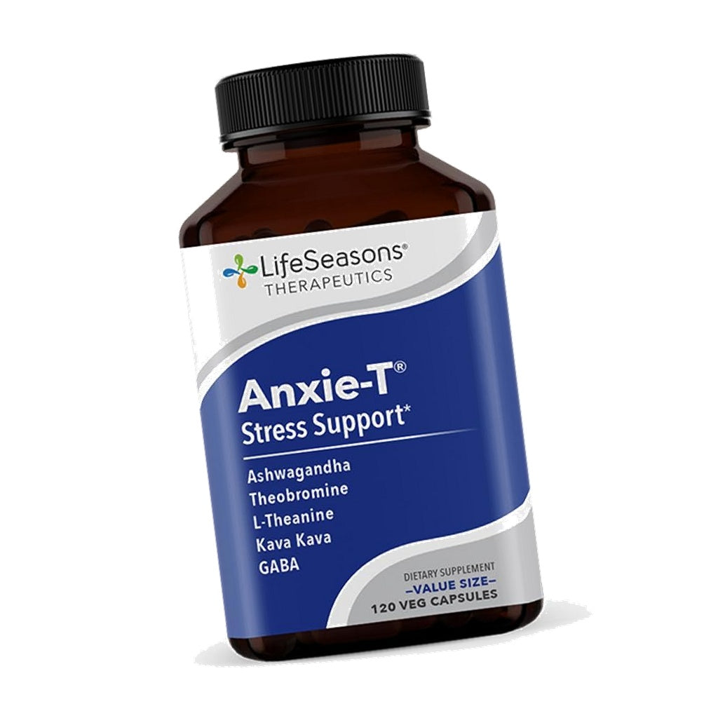 LifeSeasons Anxie-T, Stress Relief Supplement for Men & Women, 120 Capsules
