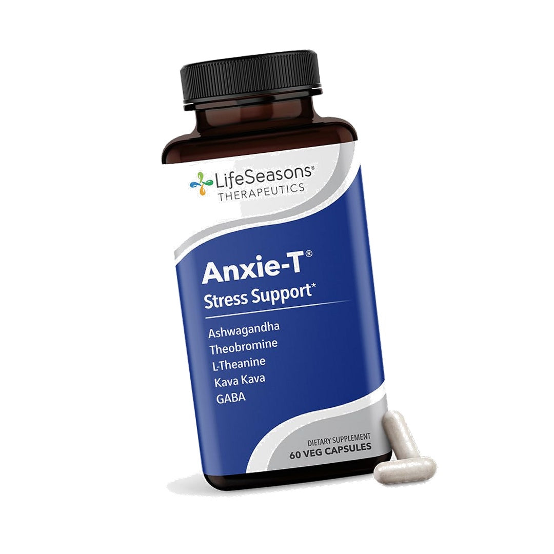 LifeSeasons Anxie-T - Stress Relief Supplement for Men & Women, 60 Capsules