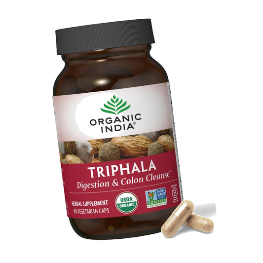 Organic India Triphala Capsules Organic, Bibhitaki, Haritaki, 90 Capsules