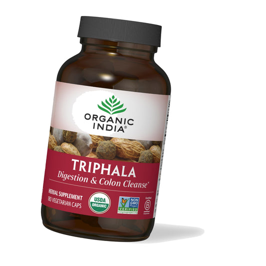 Organic India Triphala Capsules Organic, Bibhitaki, Haritaki, 180 Capsules