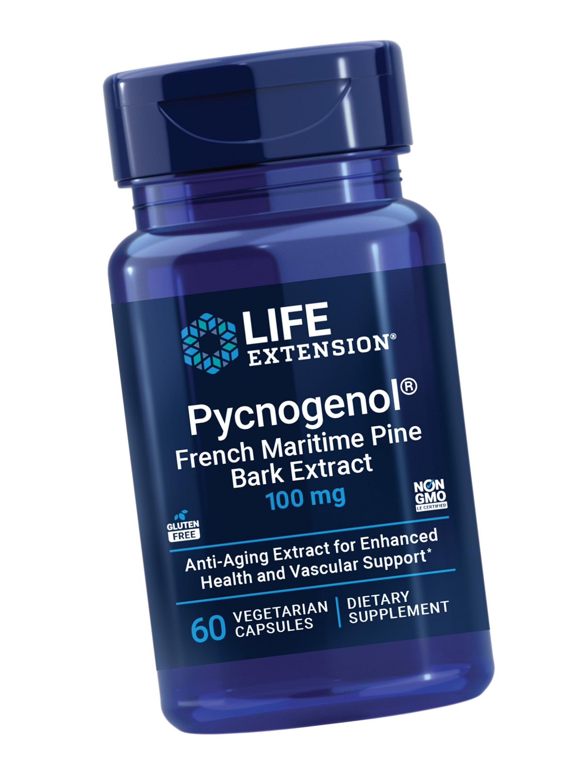 Life Extension Pycnogenol French Maritime Pine Bark Extract, 60 Capsules