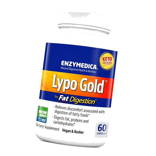 Enzymedica Lypo Gold - Enzyme Supplement for Fat Digestion - 60 Caps
