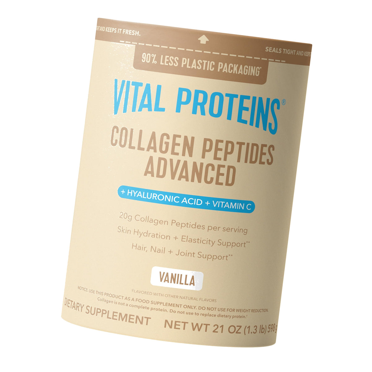 Vital Proteins Collagen Peptides Advanced, Vanilla, 21oz