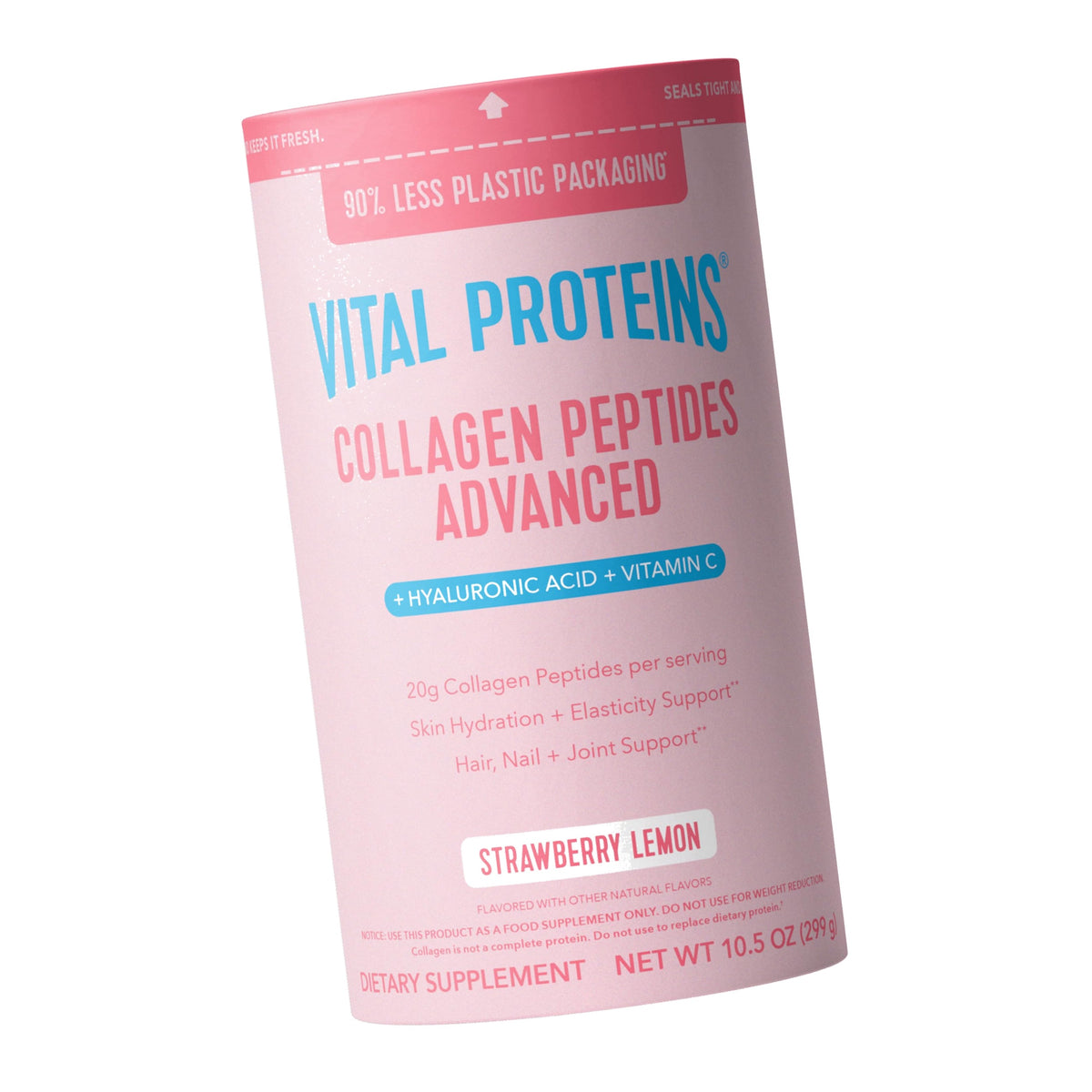 Vital Proteins Collagen Peptides Advanced, Strawberry Lemon, 10.5oz