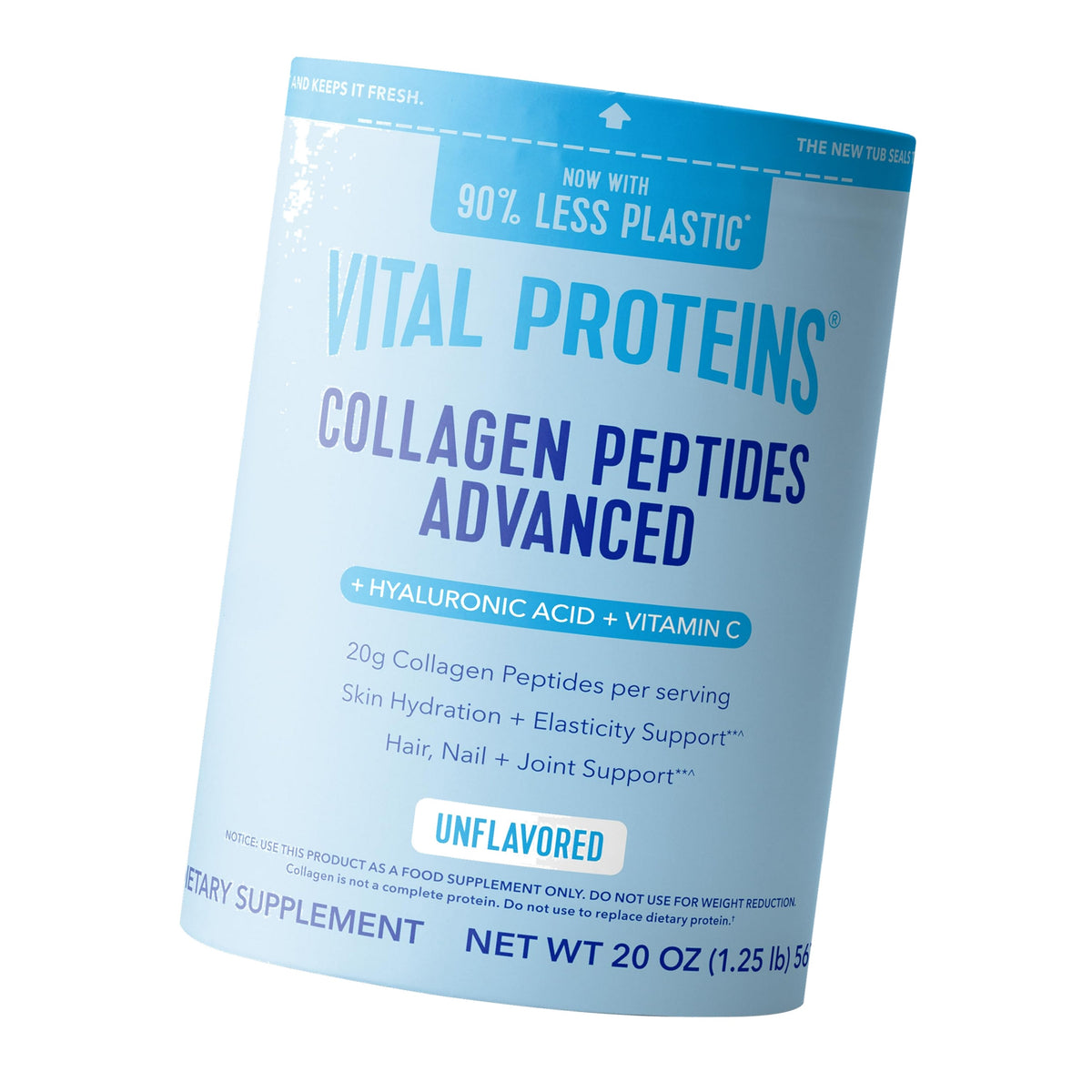 Vital Proteins Collagen Peptides Powder Advanced, Unflavored, 20oz