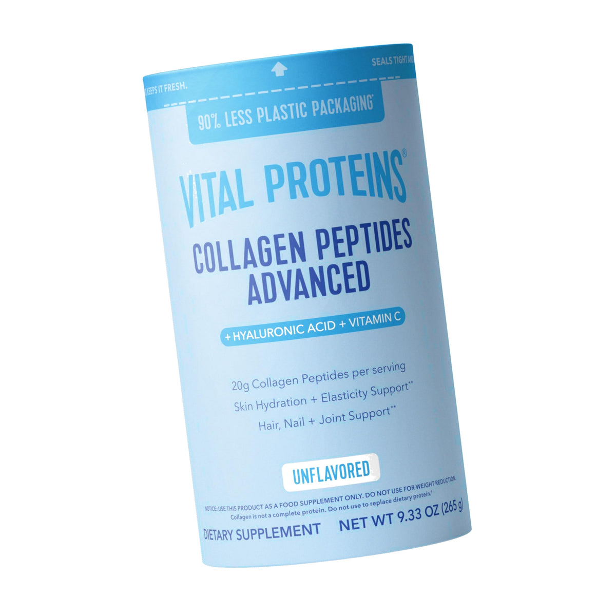 Vital Proteins Collagen Peptides Powder Advanced, Unflavored, 9.33oz
