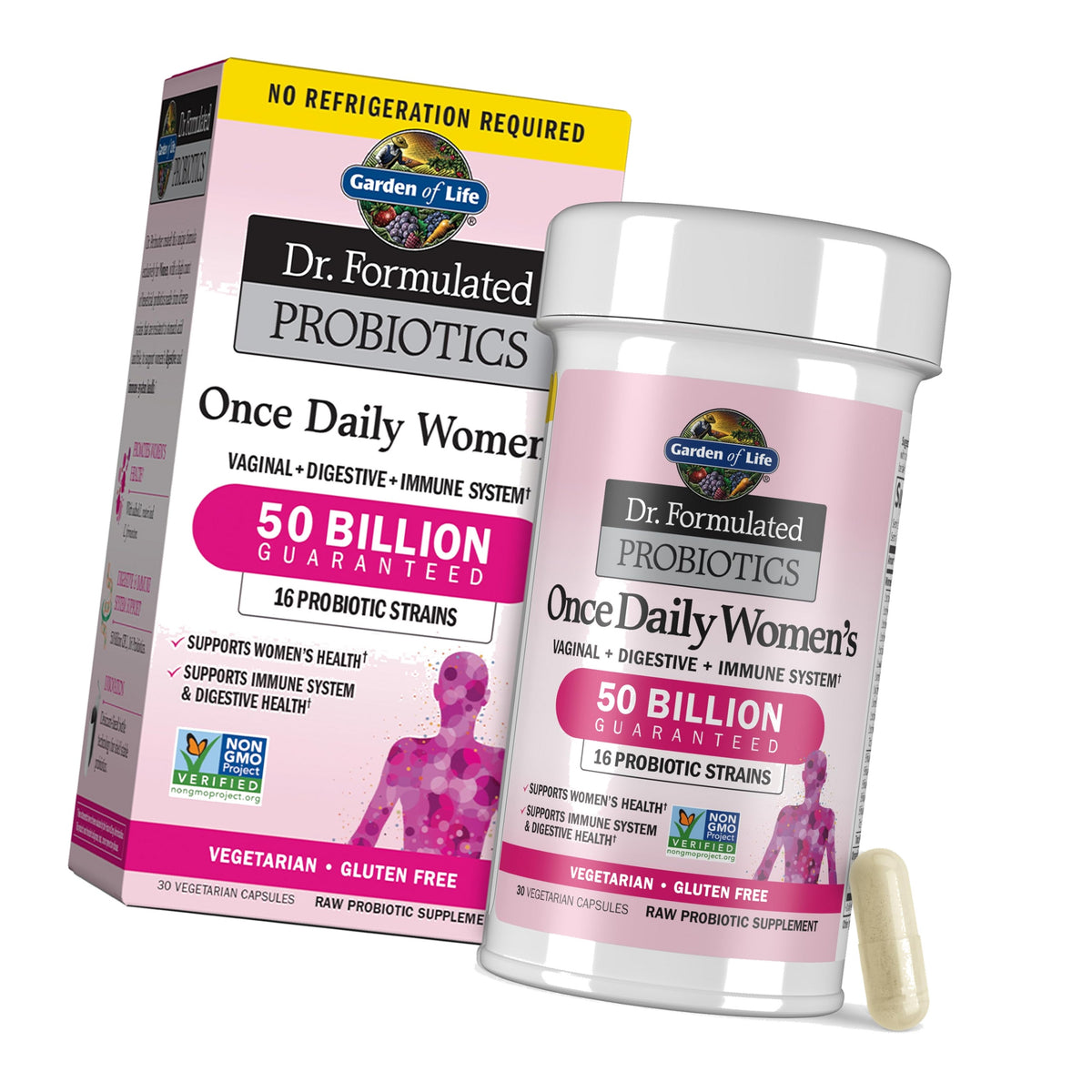 Garden of Life Dr. Formulated Once Daily Women's Probiotics, 50B CFU, 30ct