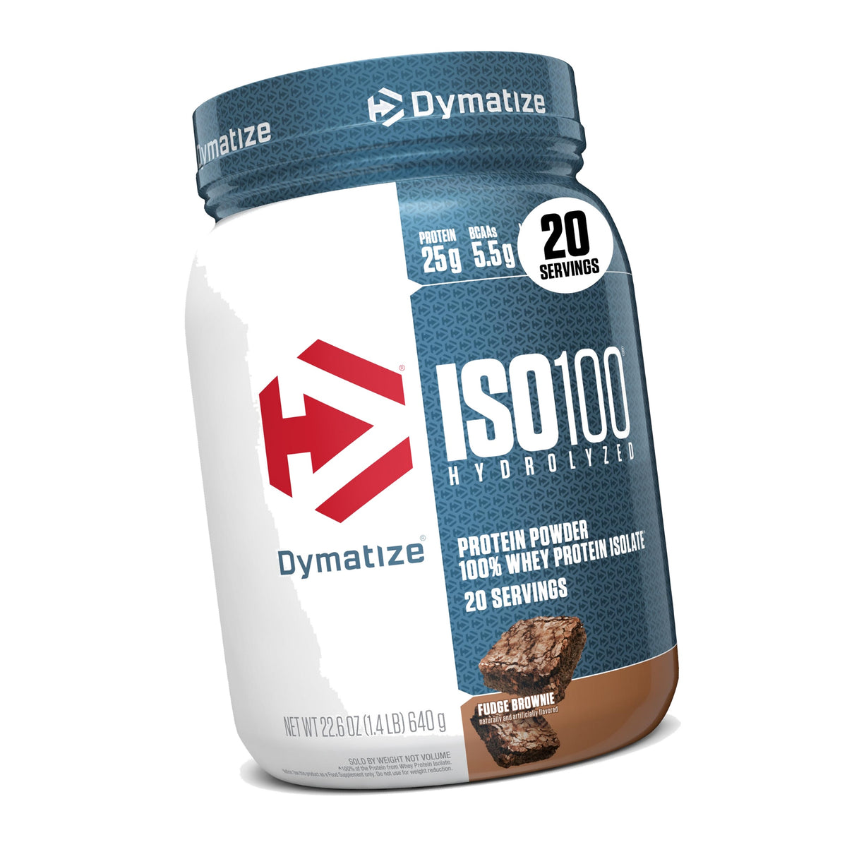 Dymatize ISO100 Protein Powder, 100% Whey Isolate, Fudge Brownie
