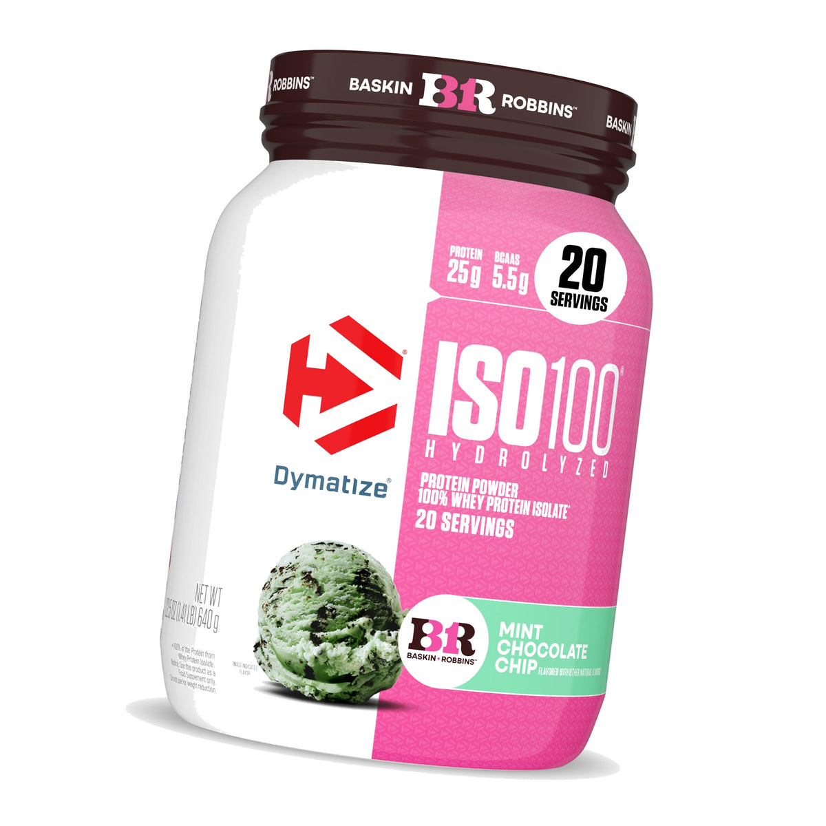 Dymatize ISO100 Protein Powder, 100% Whey Isolate, Mint Chocolate Chip